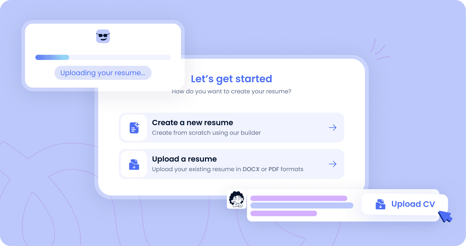 Uploading a CV into the Shift AI parser